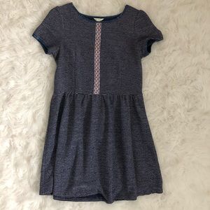 Navy blue and white dress
